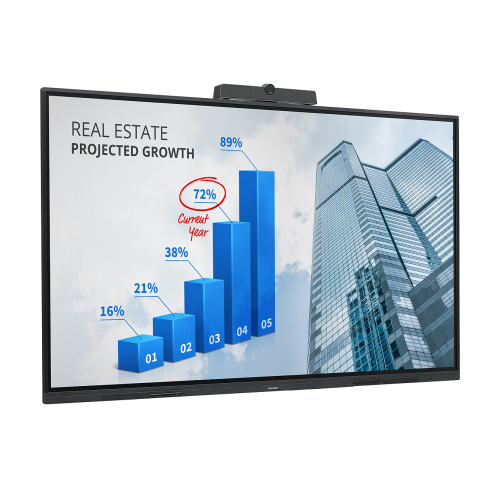 Sharp 65" 4K UHD Aquos Board Interactive Touch Display - Black