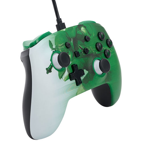 Refurbished PowerA Zelda Heroic Link Enhanced Wired Controller for Switch - Green