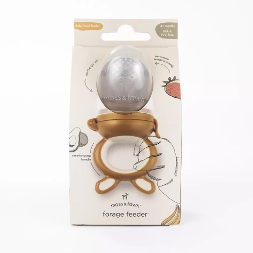 Moss and Fawn Silicone Forage Feeder - foliage