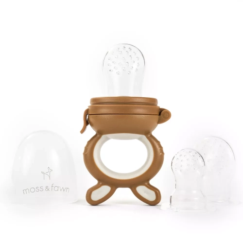 Moss and Fawn Silicone Forage Feeder - foliage