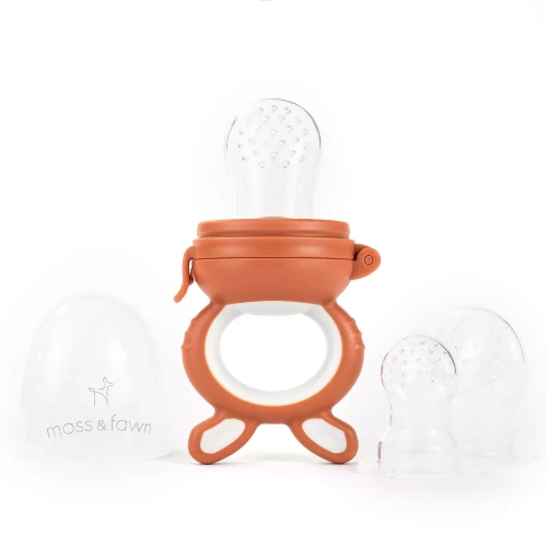 Moss and Fawn Silicone Forage Feeder - Terracota