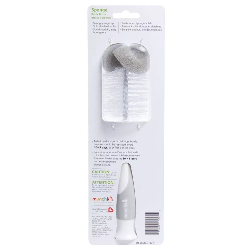 Munchkin Sponge Bottle Brush - Gray