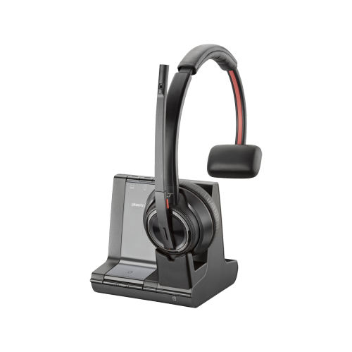 HP Poly Savi 8210 On-Ear Noise Cancelling Truly Wireless Bluetooth Headset - Black