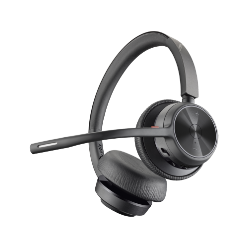 HP Poly Voyager 4320 UC On-Ear Noise Cancelling Bluetooth Headset - Black