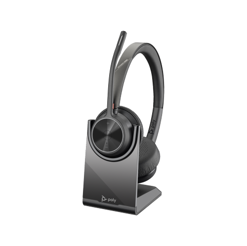 HP Poly Voyager 4320 UC On-Ear Noise Cancelling Bluetooth Headset - Black