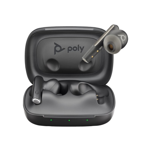 HP Poly Voyager Free 60 UC In-Ear Noise Cancelling Truly Wireless Bluetooth Headset - Black