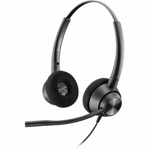 HP Poly EncorePro 320 On-Ear Noise Canceling Headset - Black