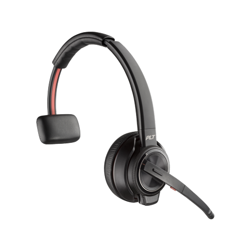 HP  Poly Savi 8210 On-Ear Noise Cancelling Truly Wireless Bluetooth Headset - (77T29Aa#aba) In Black