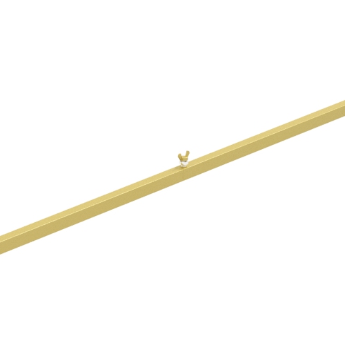 Outsunny 6.6FT x 6.6FT Gold Wedding Arch, Backdrop Stand, Square Metal Balloon Arch Stand Kit for Birthday Party, Bridal Shower, Graduation,