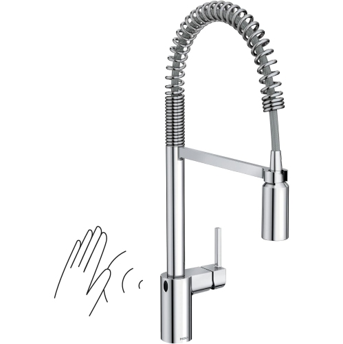 MOEN  5923Ewc Align Motionsense Wave Sensor Touchless One-Handle High Arc Pulldown Kitchen Faucet, Chrome