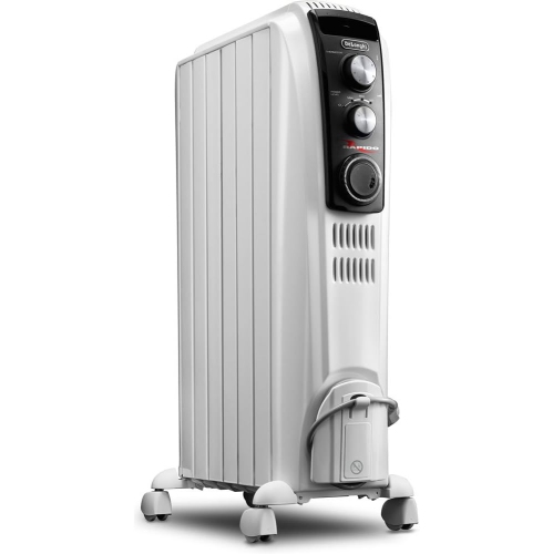DeLonghi – radiateur à chauffage radiant pour chambre complète TRD40615T,  mécanique-TRD40615T, 10 larg. X 15 prof. X 26 haut. (Po), blanc