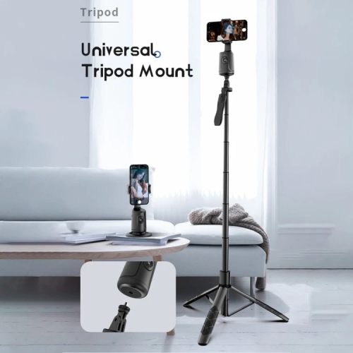 TUTT P1 Selfie Phone Holder Mount | Smart 360° Auto Face Tracking Gimbal Desktop Stabilizer Tripod | Adjustable Lens | No App, Gesture Control |