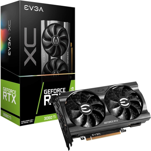 Refurbished(Good) - EVGA GeForce RTX 3060 Ti XC GAMING, 08G-P5-3663-KR, 8GB GDDR6, Dual-Fan, Metal Backplate