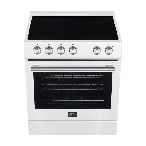 Cuisinière électrique de 30 po Espresso de Forno Leonardo – Blanc