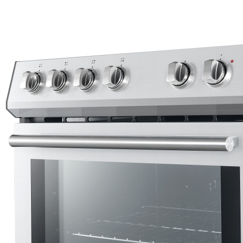 Cuisinière électrique de 30 po avec four à convection et surface lisse en acier inoxydable de FORNO Leonardo Espresso