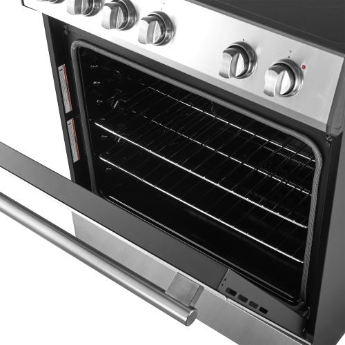 Cuisinière électrique de 30 po avec four à convection et surface lisse en acier inoxydable de FORNO Leonardo Espresso