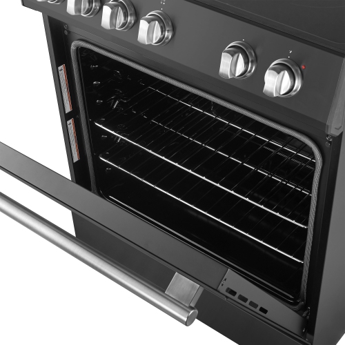 Forno Leonardo – Cuisinière électrique espresso de 30&nbsp;po, noir