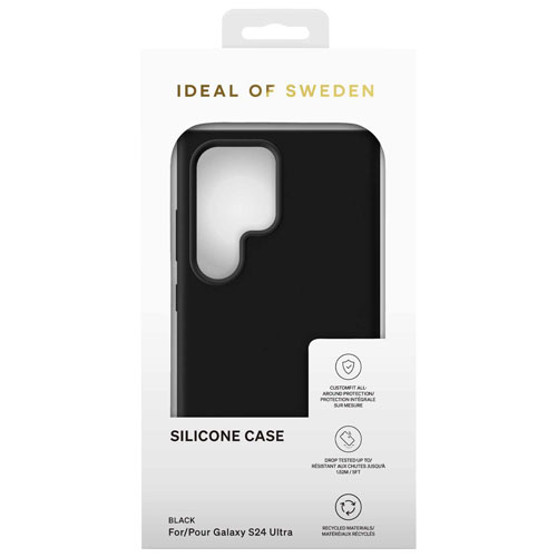Étui souple ajusté Silicone d'Ideal of Sweden pour Galaxy S24 Ultra - Noir