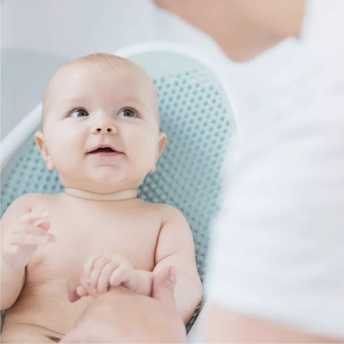 Angelcare Baby Bath Support - White/Aqua