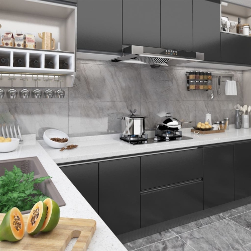 vidaXL Self-adhesive Furniture Films 2 pcs Black 500x90 cm PVC