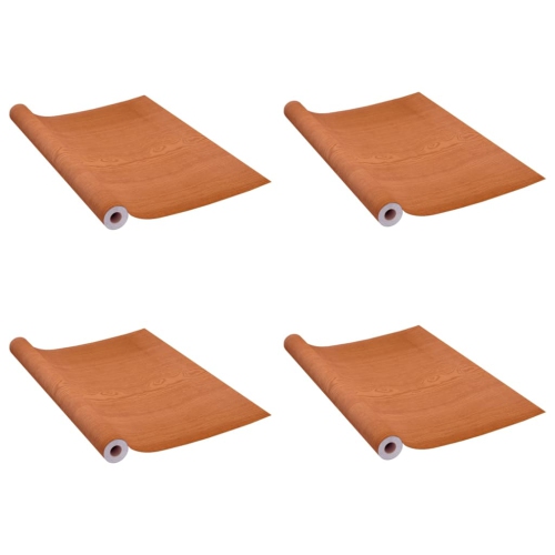 vidaXL Self-adhesive Door Films 4 pcs Light Oak 210x90 cm PVC