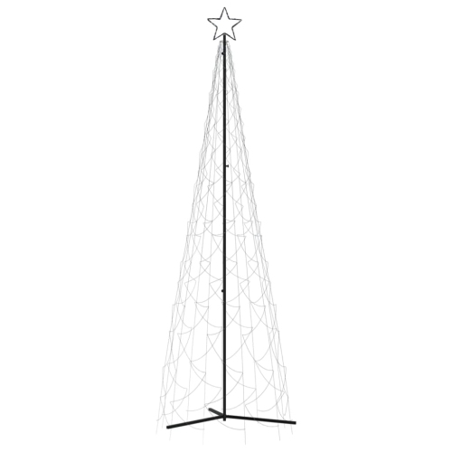 VIDAXL  Christmas Cone Tree Cold 500 Leds 100X300 Cm In White