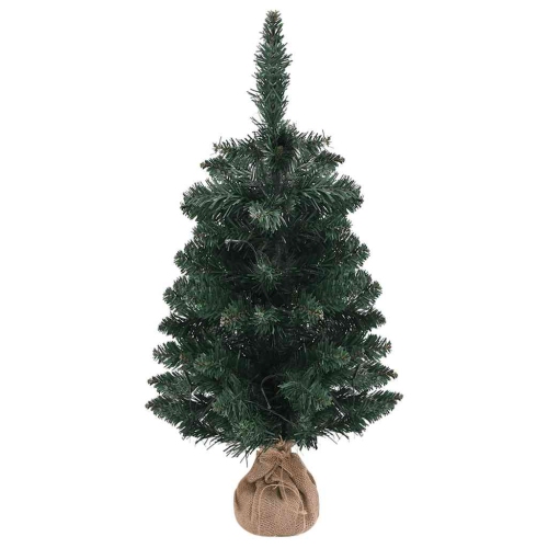 VIDAXL  Artificial Pre-Lit Christmas Tree With Stands Green 90 Cm Pvc