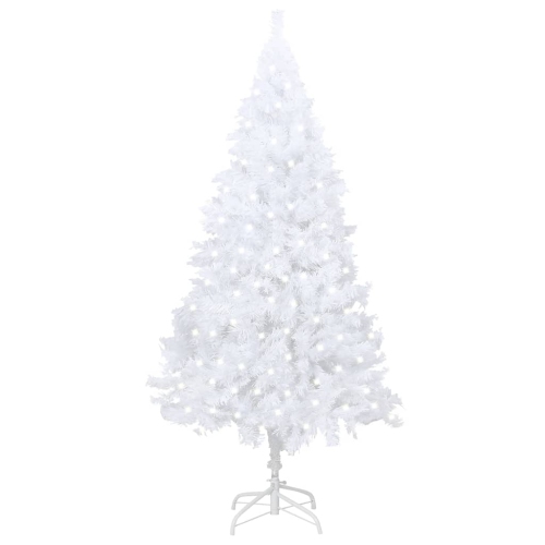 VIDAXL  Artificial Pre-Lit Christmas Tree With Thick Branches White 240 Cm