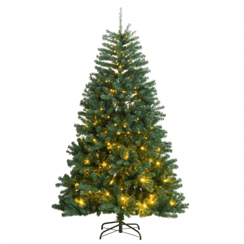vidaXL Artificial Hinged Christmas Tree 300 LEDs 240 cm