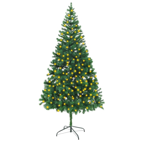 VIDAXL  Artificial Pre-Lit Christmas Tree 210 Cm 910 Branches