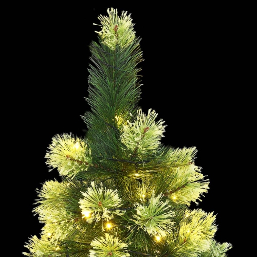 vidaXL Artificial Hinged Christmas Tree 300 LEDs 180 cm