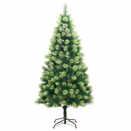 vidaXL Artificial Hinged Christmas Tree 300 LEDs 180 cm