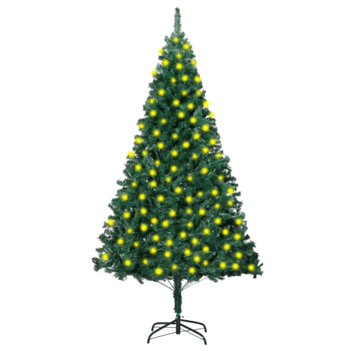 VIDAXL  Artificial Pre-Lit Christmas Tree With Thick Branches Green 210 Cm