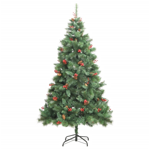 vidaXL Artificial Hinged Christmas Tree 300 LEDs 240 cm
