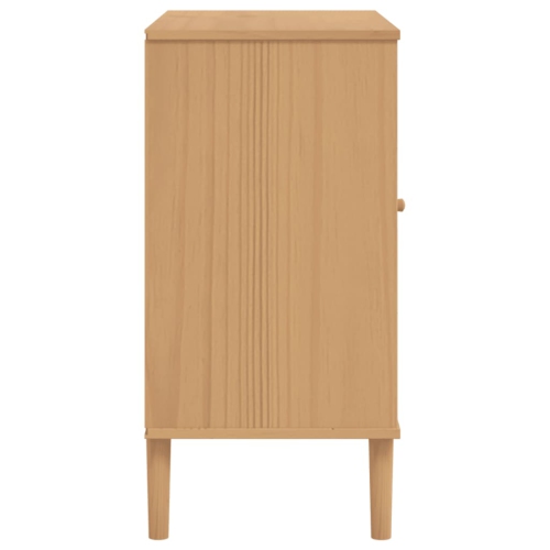 Surface de rangement SENJA Rattan brun 80 x 40 x 40 x 80&nbsp;cm Pin massif