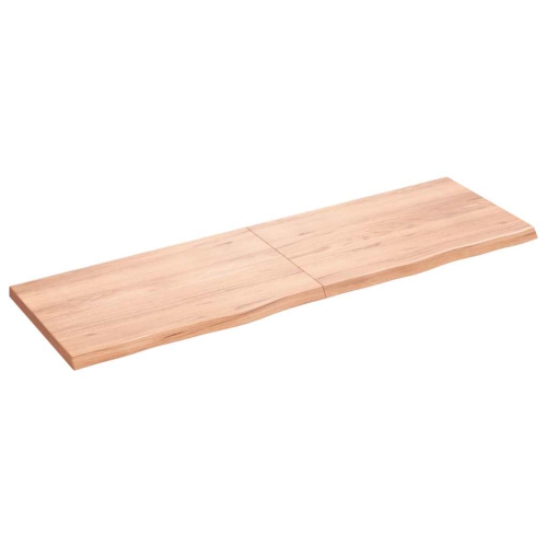 Surface de table vidaXL brun clair 160x50x cm chêne massif traité