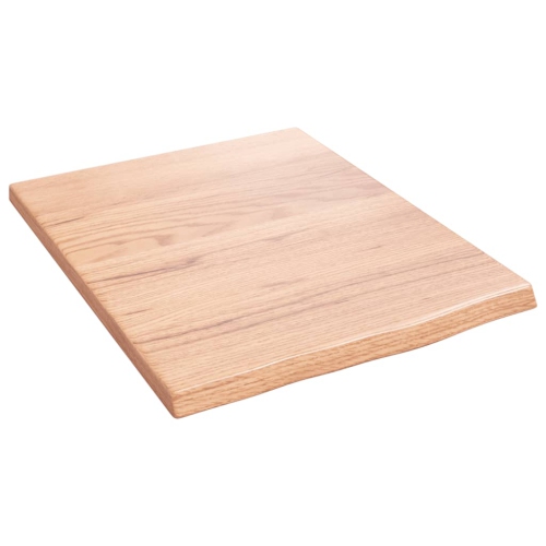 VIDAXL  Bathroom Countertop 40X50X2 Cm Treated Solid Wood In Light Brown