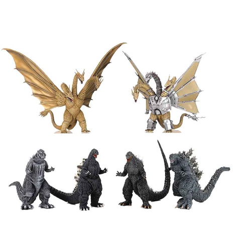 GODZILLA  History Of 4 Inch Static Figure Hyper Model Trading - Set Of 6 Part 1