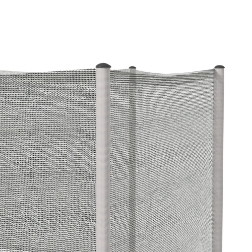 Soozier – filet de trampoline avec filet de 12 pi, accessoires de sécurité Bounce avec filet de 8 poteaux seulement, gris