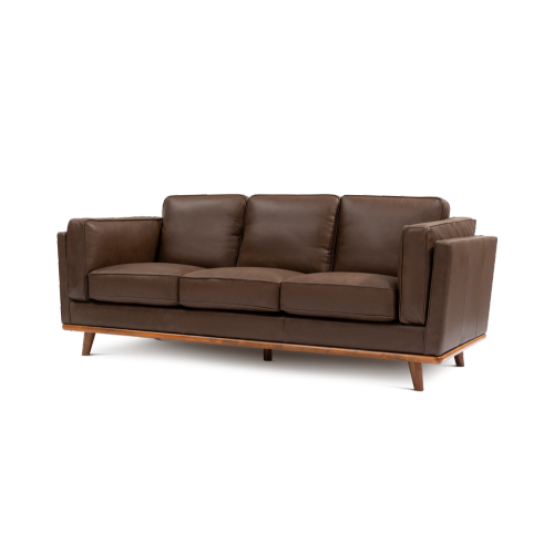 VALENCIA  Artisan Top Grain Leather Three Seats Chocolate