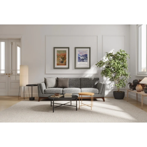 Valencia Sintra Fabric Sofa Three Seats Cloudy Grey