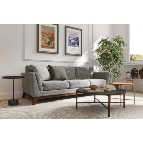 Valencia Sintra Fabric Sofa Three Seats Cloudy Grey