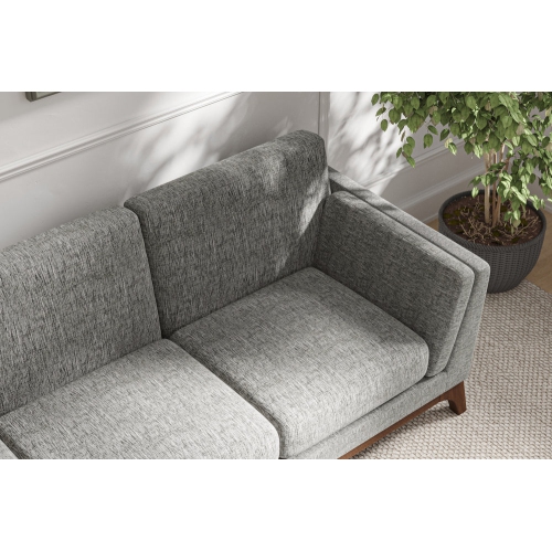 Valencia Sintra Fabric Sofa Three Seats Cloudy Grey