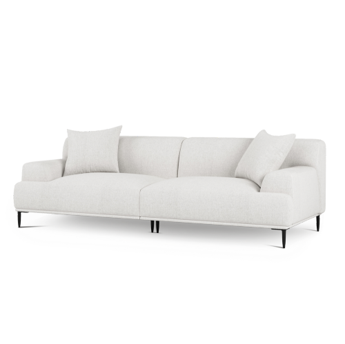 VALENCIA  Kotor Modern Fabric 91" Sofa In White