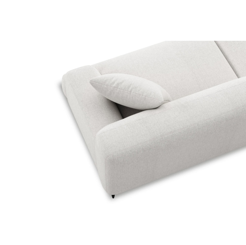 Valencia Kotor Modern Fabric 91" Wide Sofa, White Color