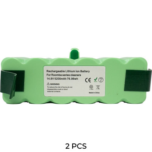 2-Pack Roomba 500 14.8V 5.2Ah Li-ion Replacement Battery Pack