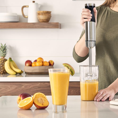 Kenmore 400-Watt Variable Speed Immersion Blender with Food Chopper and Whisk - Silver/Black