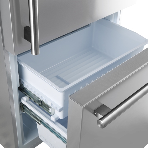 Forno Milano Espresso 31-inch Bottom Freezer Right Swing Door Refrigerator in Stainless Steel, 17.2 cu. ft.