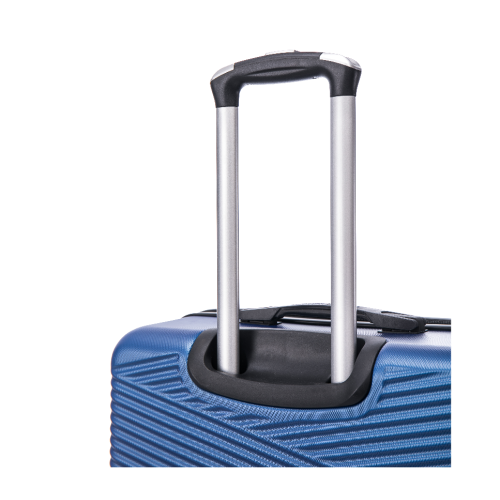 VALISE RIGIDE 3 PIÈCES DE TOSCANO-INTRECCIARE AND DURABLE RÉSISTANT AUX RAYURES – BLEU