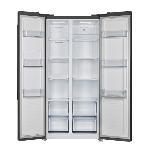 Forno Salerno Espresso 33-inch Side-by-Side 15.6 Cu.Ft. Black Refrigerator